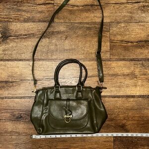 Olive Green Alexis Bendel Faux Leather Handbag